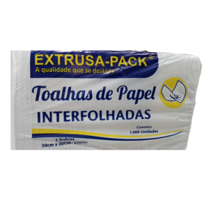 MP - TOALHA INTERFOLHA EXTRUSA CREME 20X20 - PT.1000FLS