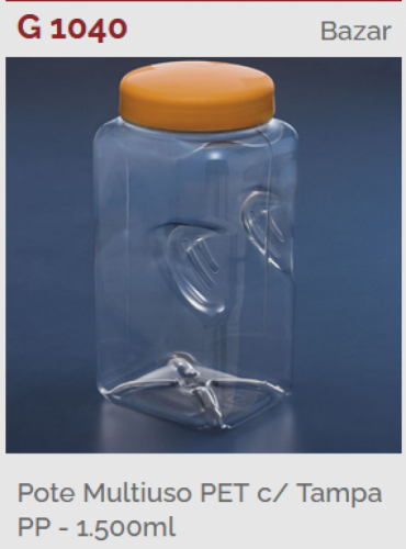 GALV - G1040 POTE 1500ML MULTIUSO C/TAMPA PET - CX.16UN