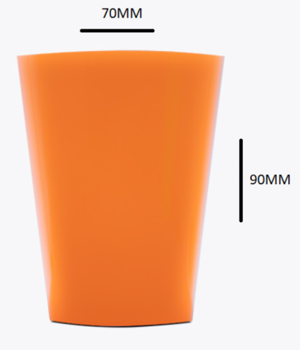 PLASTILANIA - COPO PIC-200 LARANJA - CX.60X10UN