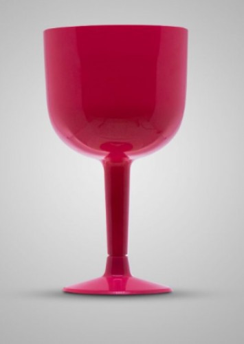 PLASTILANIA - TACA PIT-500 GIN ROSA GLASS - CX.08X04UN