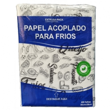 MP - PAPEL ACOPLADO PARA FRIOS 30 X 38 - CX.400FLS