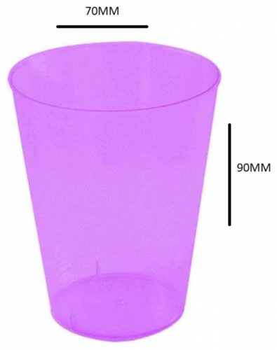 PLASTILANIA - COPO PIC-200 LILAS - CX.60X10UN