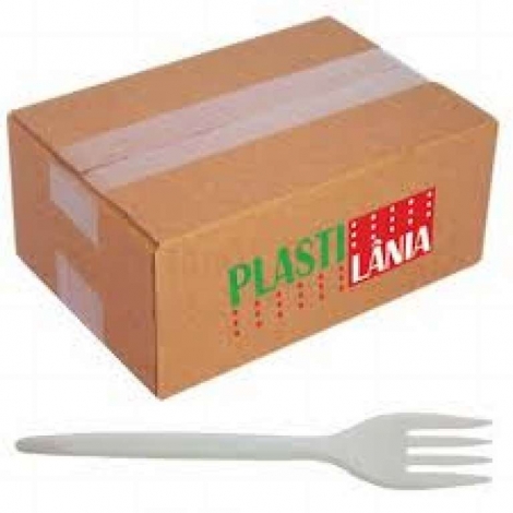 PLASTILANIA - GARFO REFEICAO CRISTAL - CX.1000UN