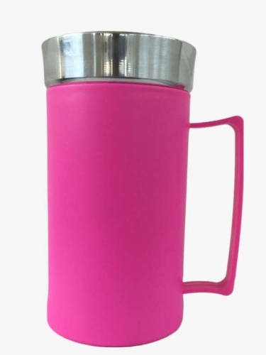 BEZAVEL - CANECA SUB ZERO 500ML TIMBRADA ROSA (4357) - UN