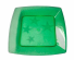 PLASTILANIA - PRATO PEQUENO SQUARE VERDE - CX.40X10UN (FORA DE LINHA)