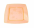 PLASTILANIA - PRATO PEQUENO SQUARE LARANJA - CX.40X10UN